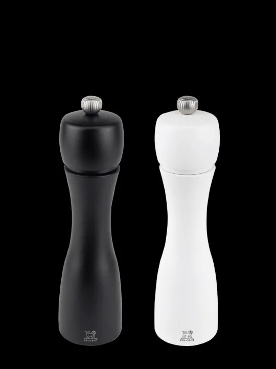 Cheap Tahiti Set of manual beechwood salt and pepper mills in black and white, 20cm Salt | Salt & Pepper Mill Sets