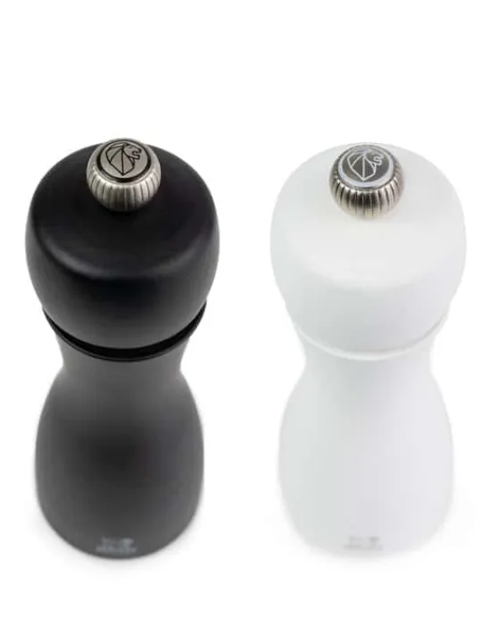 Cheap Tahiti Set of manual beechwood salt and pepper mills in black and white, 20cm Salt | Salt & Pepper Mill Sets